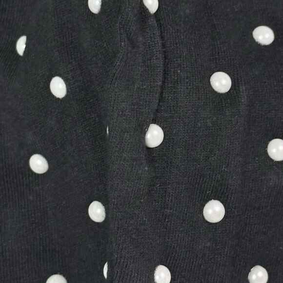 SOLD NWT Lele Sadoughi Black Pearl Dot Headband and Face Mask Set Gossip Girl OS - Picture 7 of 8